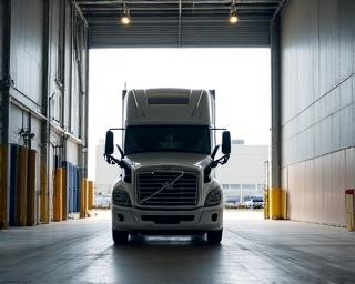 Truck loading at a premium warehouse dock